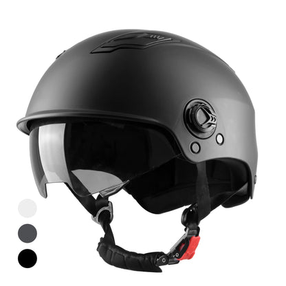 Westt Fahrradhelm Skaterhelm mit getöntem Sonnenvisier Grösse S/M, ABS-Aussenschale und Belüftungsöffnungen