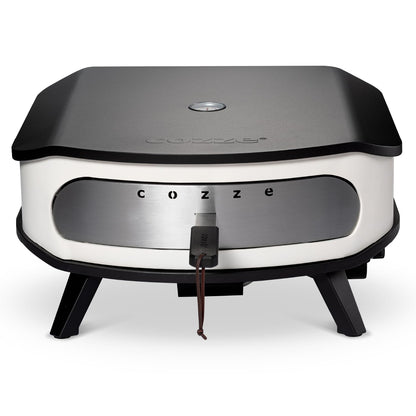 cozze® 17" Pizzaofen Gasofen - rotierender Pizzastein & LED