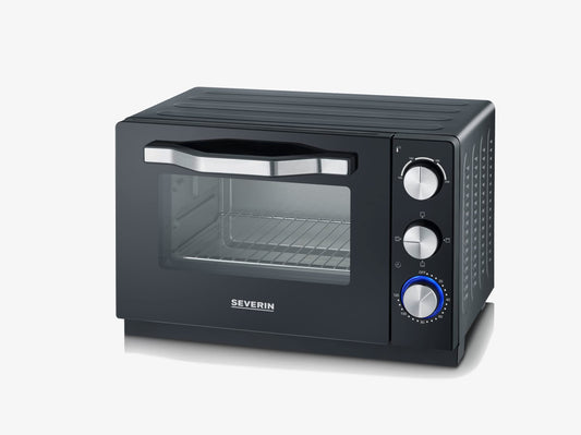 SEVERIN TO 2070 Umluft Backofen 20L – Schwarz Edelstahl