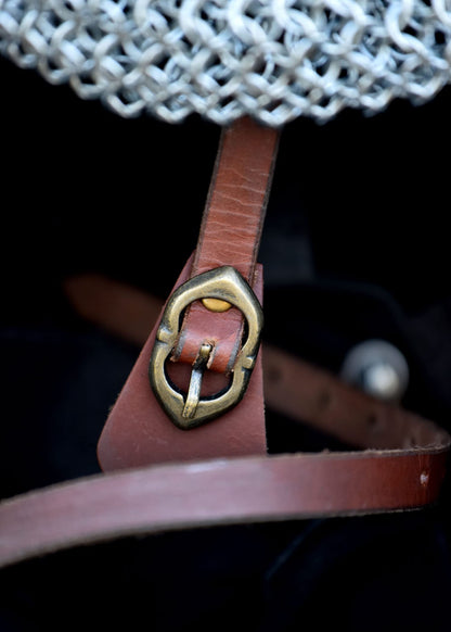 Battle-Merchant Wikinger Brillenhelm Schaukampfhelm - Kettenbrünne