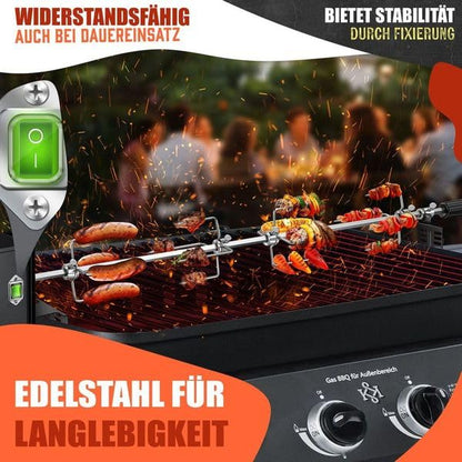 KESSER® Edelstahl Grillspiess Set 107cm für Weber Spirit Gasgrill