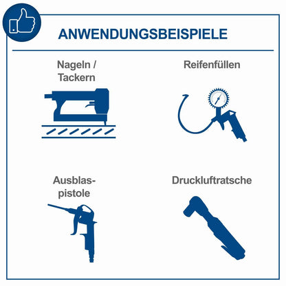 Scheppach HC35V Stehender Druckluft Kompressor – 30L, 10bar, ölfrei
