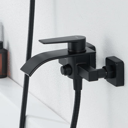 Kelleria Wasserfall Design Badewannenarmatur - Schwarz