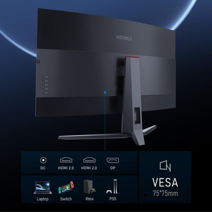 KOORUI Curved Gaming Bildschirm 32" QHD 170Hz VA Panel