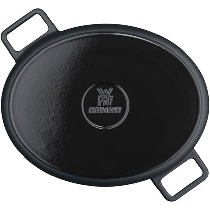 WMF Flavour Bräter oval Gusseisen – 34x28 cm Schwarz Induktion