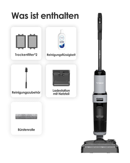 Tineco FLOOR ONE i5 Stretch Nass-Trockensauger, Saugen & Wischen