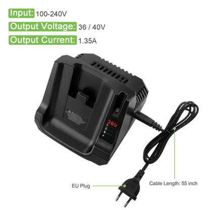 ADVTRONICS Akkuladegerät LCS36 LCS40 BDC2A36 für 36V/40V MAX Akkus