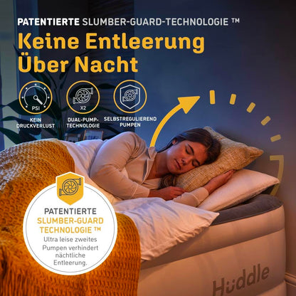 Huddle Luxury Never Deflate King-Luftbett – Integrierte Pumpe