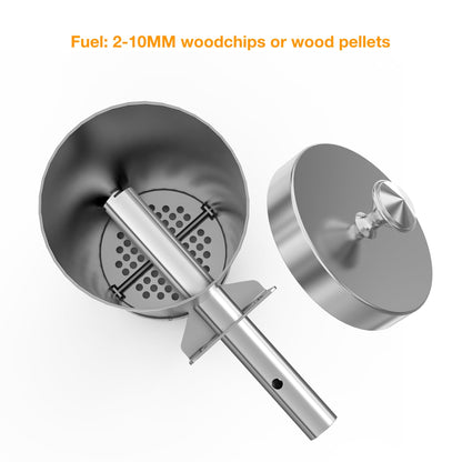 DOBADN Kaltrauchgenerator 304 Edelstahl – Elektrisch Tragbar