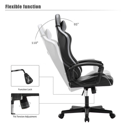 IntimaTe WM Heart Ergonomischer Gaming Bürostuhl – Grau