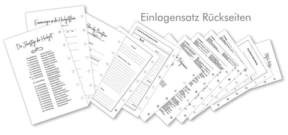 Familienstammbuch Liya aus Samt, Grau mit Goldprägung, inkl. Einleger