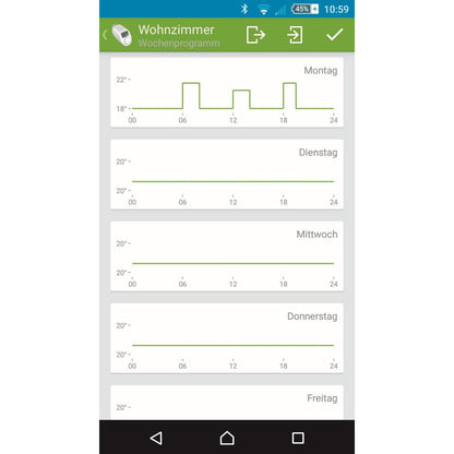 Eqiva Bluetooth Smart Heizkörperthermostat 3er-Set
