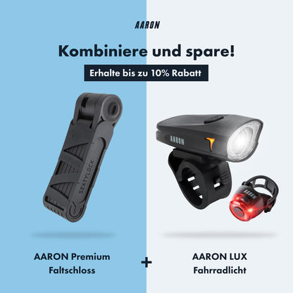 AARON Faltschloss Stufe 18 – Hochsicherheits-Fahrradschloss