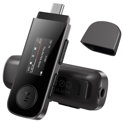 AGPTEK U5 MP3-Player 64 GB mit Bluetooth 5.3, Clip und FM-Radio, kompakt und nur 25 g leicht