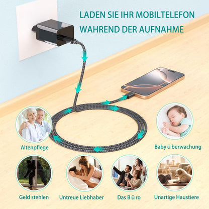 UIKOP C904 Mini Überwachungskamera 1080P mit Nachtsicht