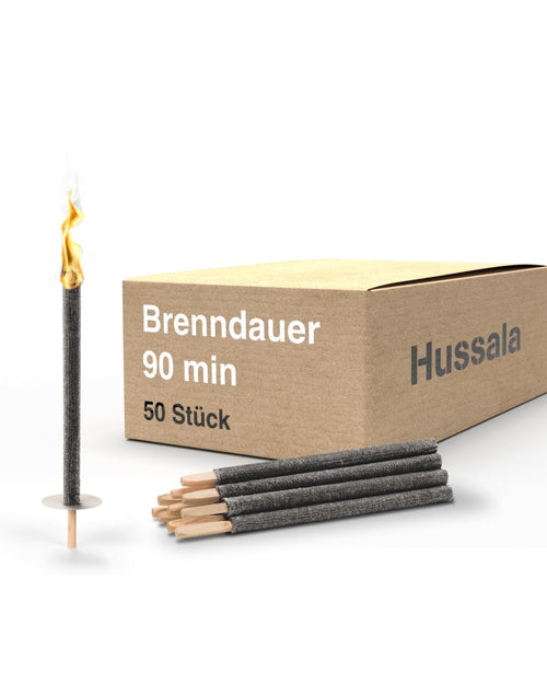Hussala Diamond Wachsfackeln 50 Stk. – 90 Min. Brenndauer