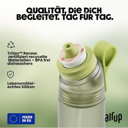 air up Twist Pro Trinkflasche Starter Set mit 5 Pods, Green Sage