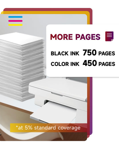 Sunnieink 305 XL Druckerpatronen kompatibel für HP 305 schwarz/farbig