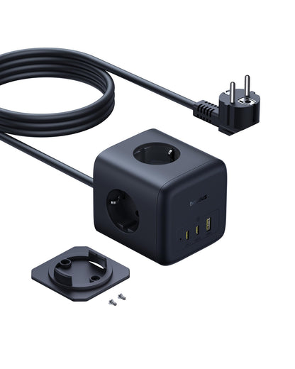 Baseus 67W GaN6 Steckdosenwürfel USB C Ladegerät 3-fach