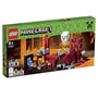 LEGO Minecraft 21122 Konstruktionsset – Die Netherfestung. Blockige Festungsstruktur in Rot-, Schwarz- und Grautönen zum Nachbau der Minecraft Netherfestung.