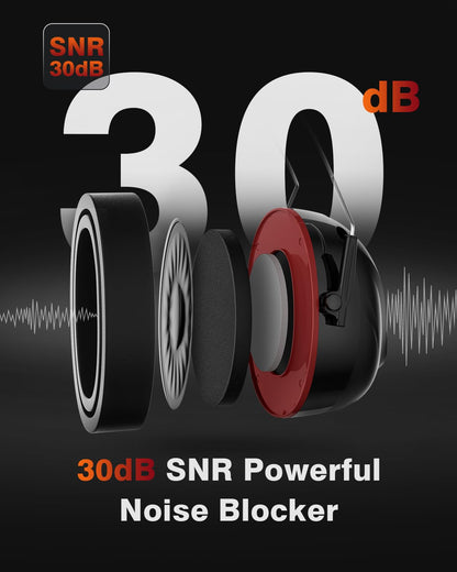 Doohoeek K02 Gehörschutzkopfhörer mit Bluetooth, 30 dB SNR