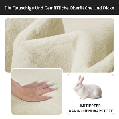 Sour Lemon Flauschiger Teppich Kaninchenfell-Optik 160x230cm