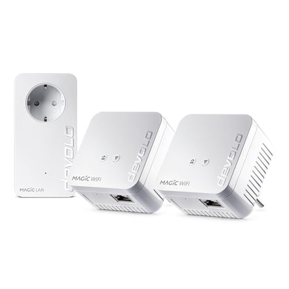 devolo Magic 1 WiFi mini Multiroom Kit WLAN Powerline Adapter weiss