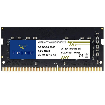 Timetec 8 GB DDR4 2666 MHz SODIMM Arbeitsspeicher für Laptop, 260-poliges Speichermodul