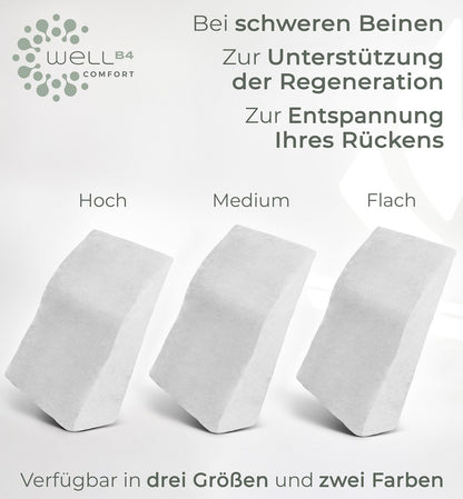 WELL B4 Venenkissen – Ergonomisches Keilkissen zum Beine hochlagern