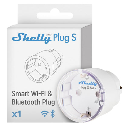 Shelly Plug S MTR Gen3 Smart Plug Matter Weiss - 4er Pack