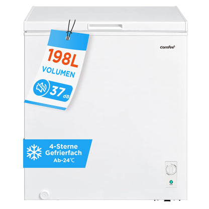 Comfee Gefriertruhe 198 L mit Inverter-Kompressor, leise 37 dB