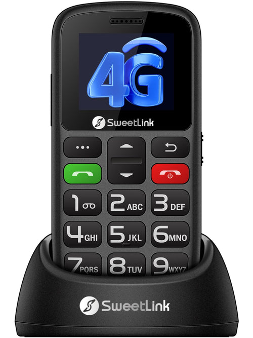 SweetLink S2PLUS 4G Seniorenhandy mit SOS-Taste und Ladestation