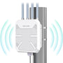 Wavlink WN573HX3 Outdoor WiFi 6 Mesh Repeater/AP - AX3000. Weißes Gehäuse. Erweitert/erstellt WiFi 6 Mesh-Netzwerk.