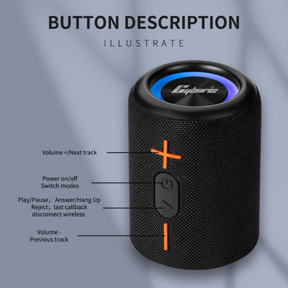 CYBORIS S10 Bluetooth Lautsprecher 2er-Set, IPX6 wasserdicht, 20 W
