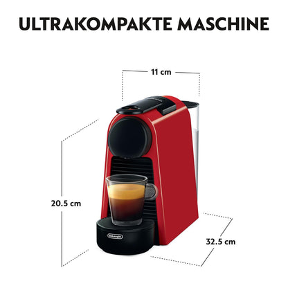 De'Longhi Nespresso Essenza Mini EN 85.R Kapselmaschine Rot