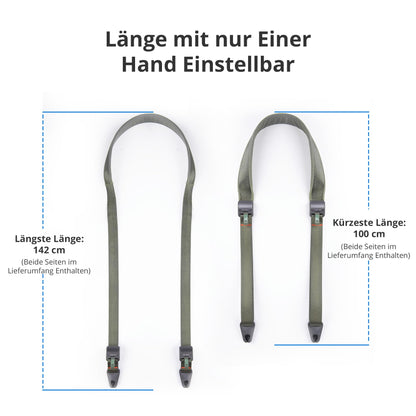 PGYTECH Kamera Schultergurt breit verstellbar, Nachtschwarz