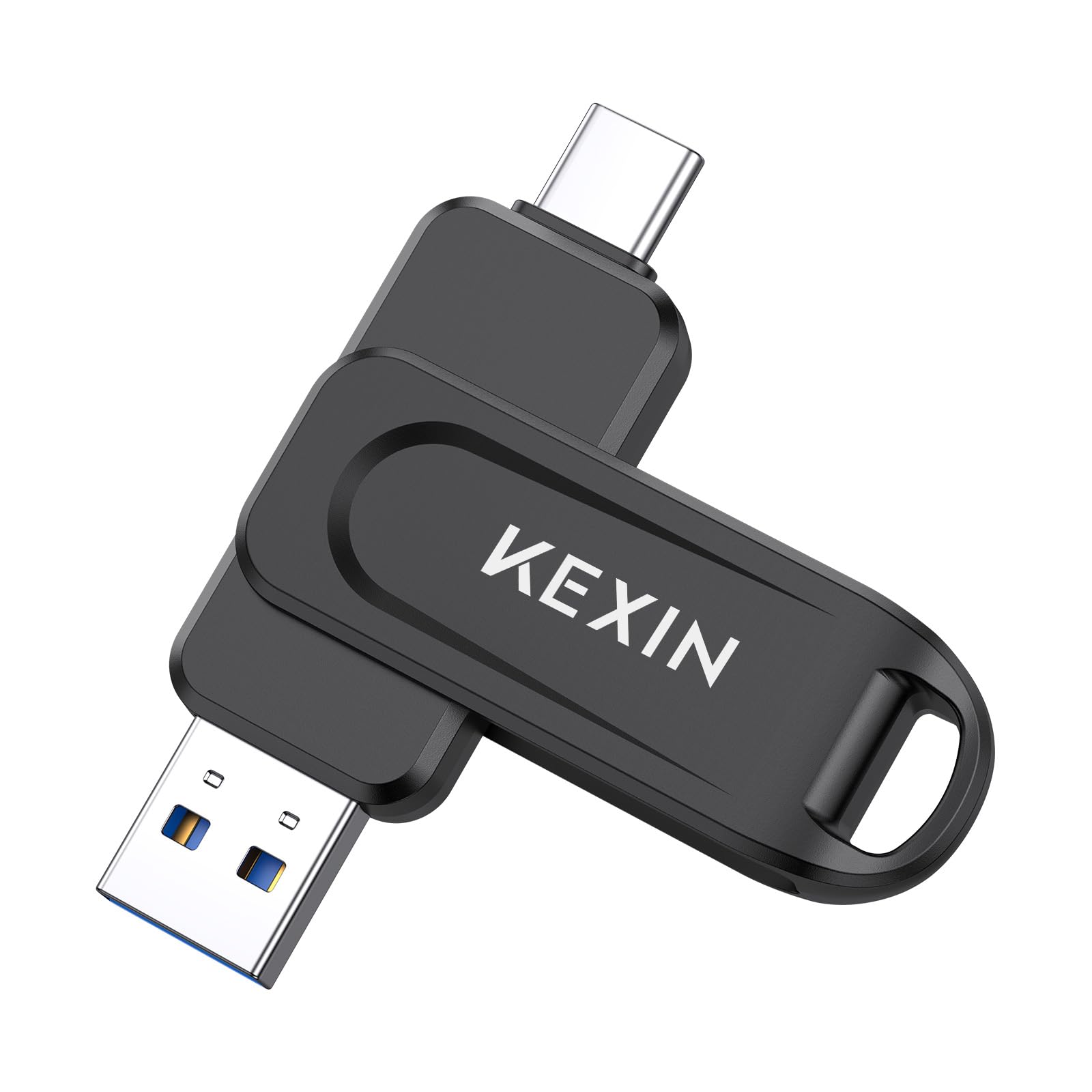 KEXIN USB C Stick 512GB USB 3.0 OTG Dual Type-C & USB-A Speicherstick mit drehbarem Gehäuse