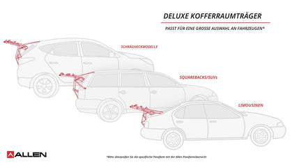 Allen Sports Fahrradträger 102DN-R für 2 Fahrräder, Kofferraummontage