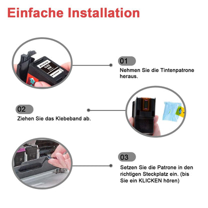 ANKINK Tintenpatronen kompatibel für Canon PG-545XL CL-546XL 2er-Pack