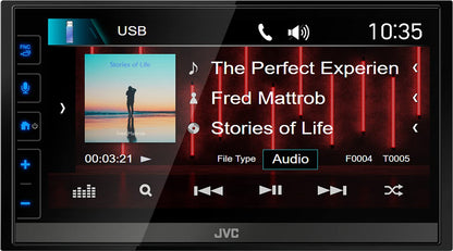 JVC KW-M785DBW Digital Media AV-Receiver – Wireless CarPlay/Android Auto