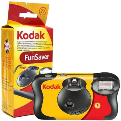 Kodak Fun Saver Einwegkamera mit Blitz – 27 Belichtungen, 4er-Pack