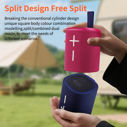 CYBORIS YGS-S18 2-in-1 Bluetooth-Lautsprecher, teilbar, IPX6, 20 W