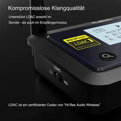 1Mii B03Pro+ Bluetooth 5.3 Audio Adapter Sender Empfänger LDAC