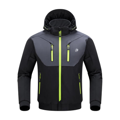 BORLENI Motorradjacke Herren Allwetter CE-Schutzelemente - L