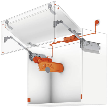 BLUM AVENTOS HF Kraftspeicher-Set LF 5350-10150 Silber