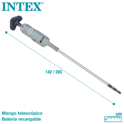 Intex Unterwasser Handheld Pool-Staubsauger Akkubetrieben Grau