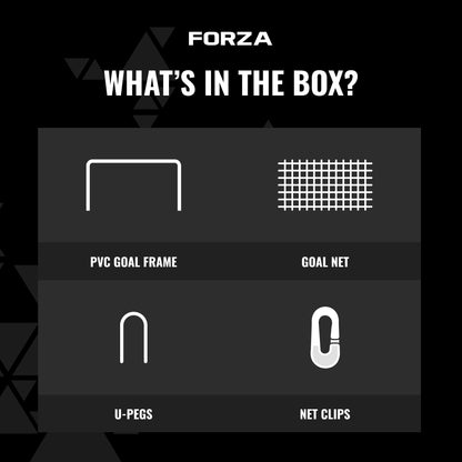 FORZA Fussballtor 1,8 x 1,2 m – Allwetter-Tor aus uPVC für Garten