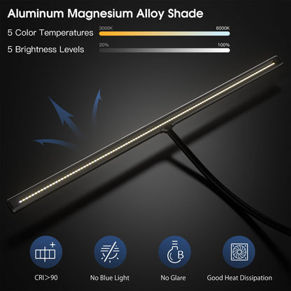 EYOCEAN LED Schreibtischlampe 80CM - Gestensteuerung, Augenschutz