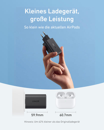 Anker Nano 100W USB-C Ladegerät mit 1,8 m Kabel, schwarz