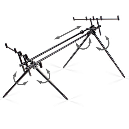 Riverbank Rod Pod Alu Rutenauflage 5 Ruten – Schwarz